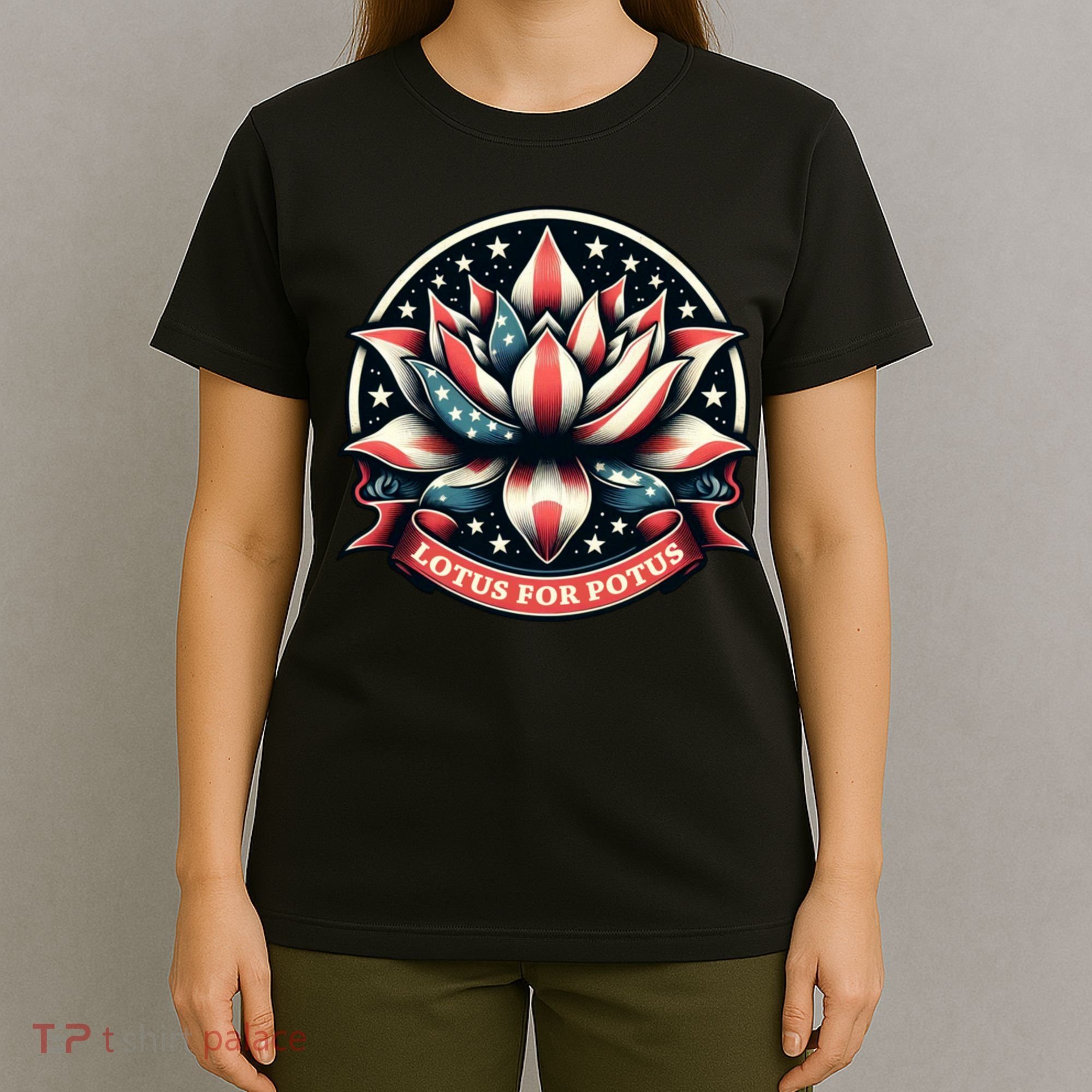 Lotus For Potus Usa Election T-Shirt