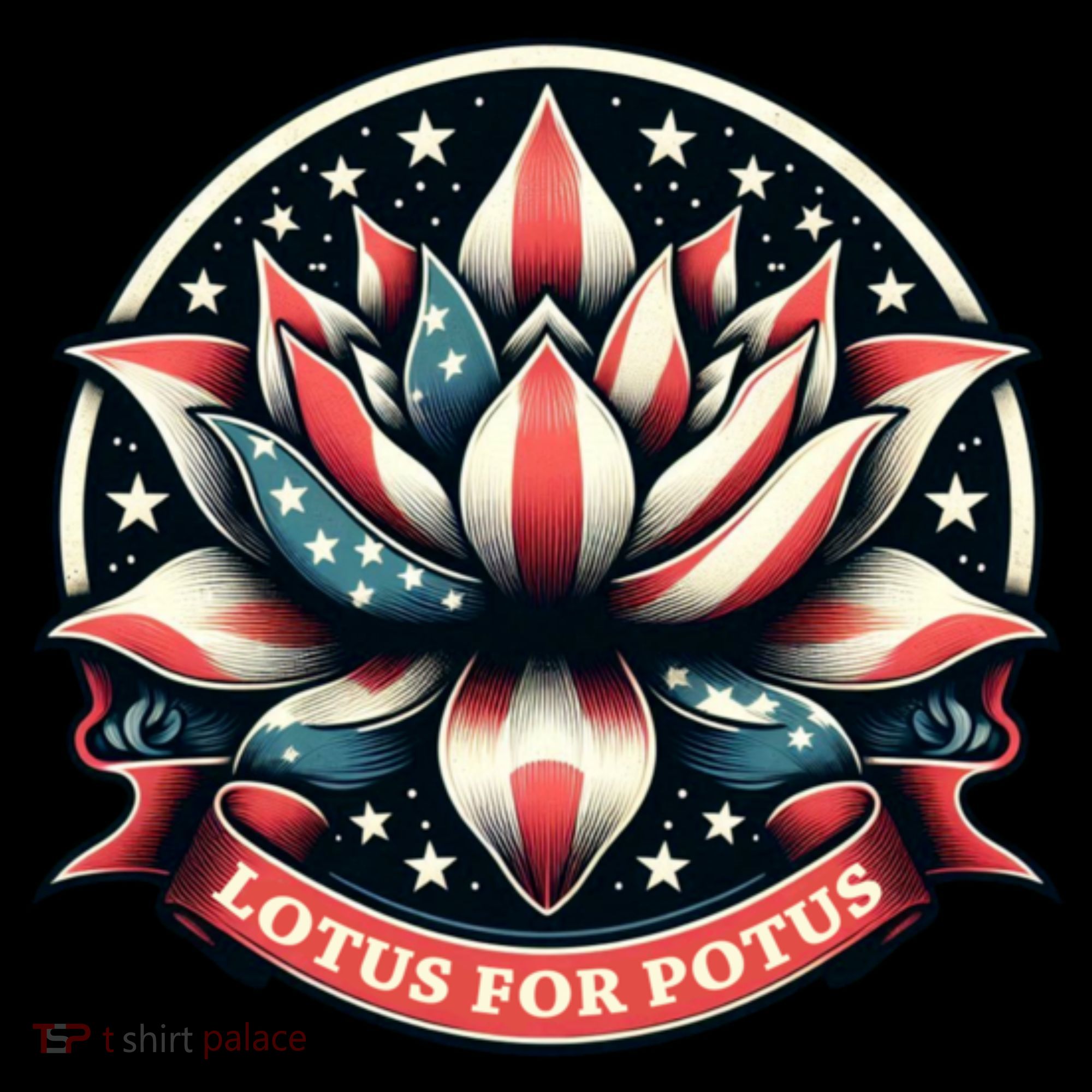 Lotus For Potus Usa Election Women's Hoodie