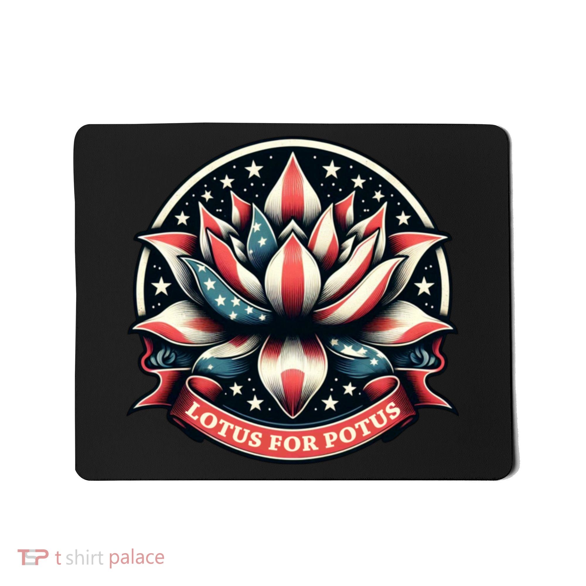 Lotus For Potus Usa Election Mousepad