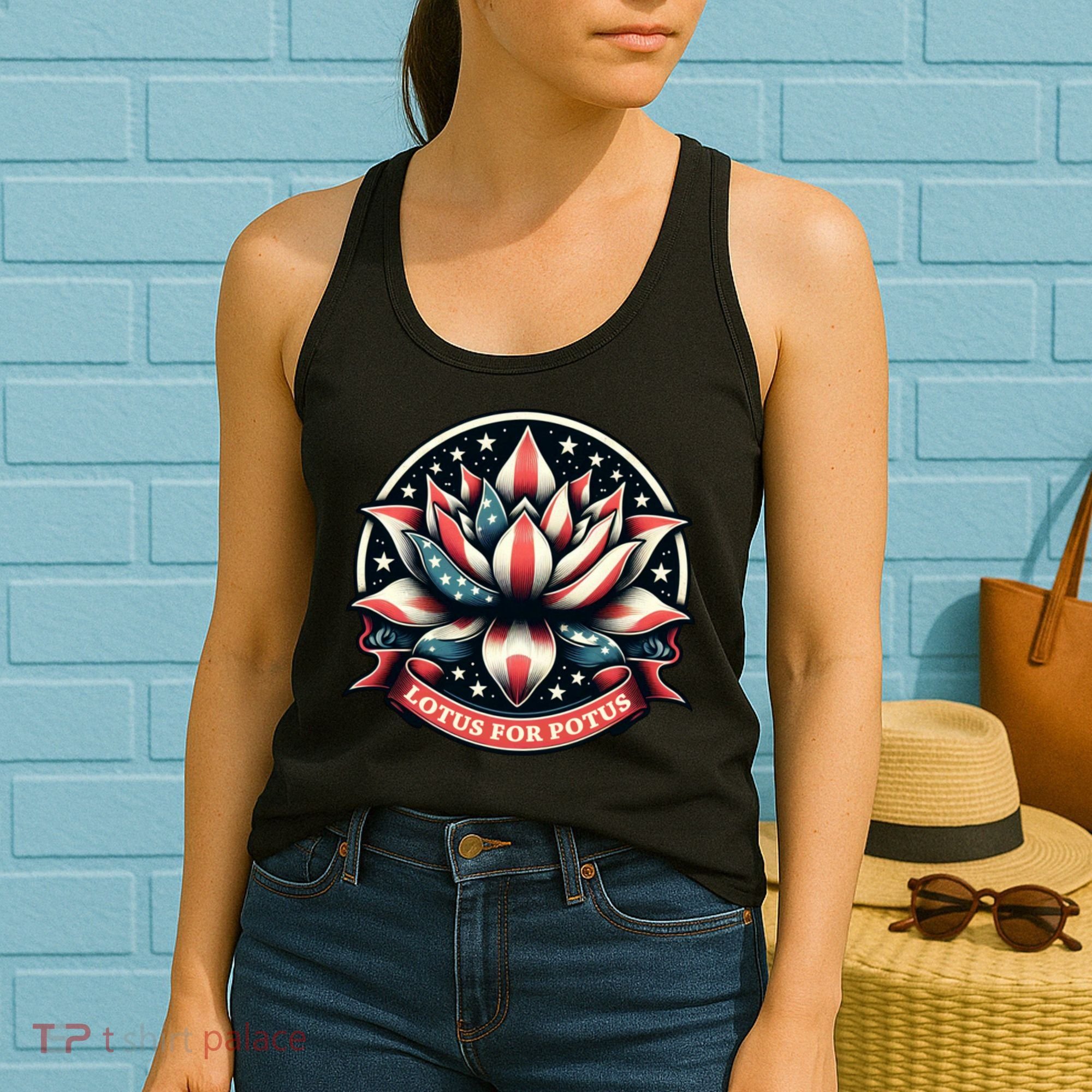 Lotus For Potus Usa Election Women's Tank Top