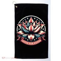 Lotus For Potus Usa Election Golf Towel thumb 0