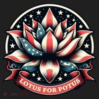 Lotus For Potus Usa Election Golf Towel thumb 3
