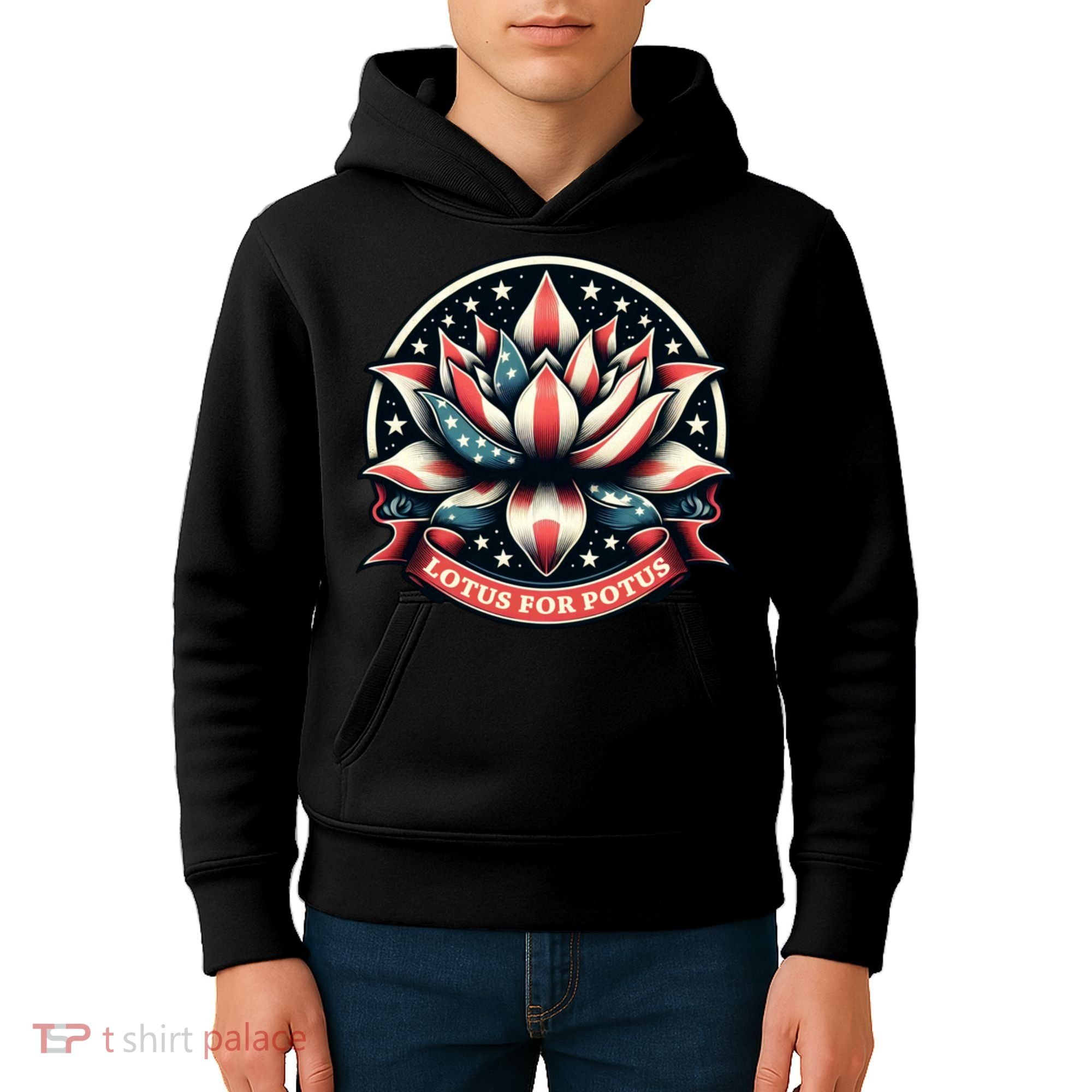Lotus For Potus Usa Election Kids Hoodie