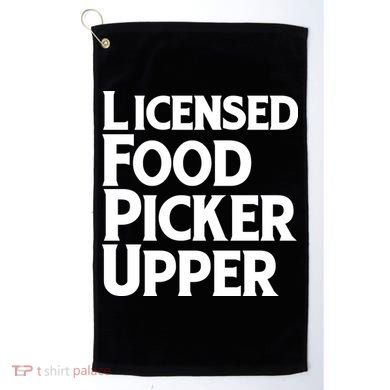 Licensed Food Picker Upper Golf Towel