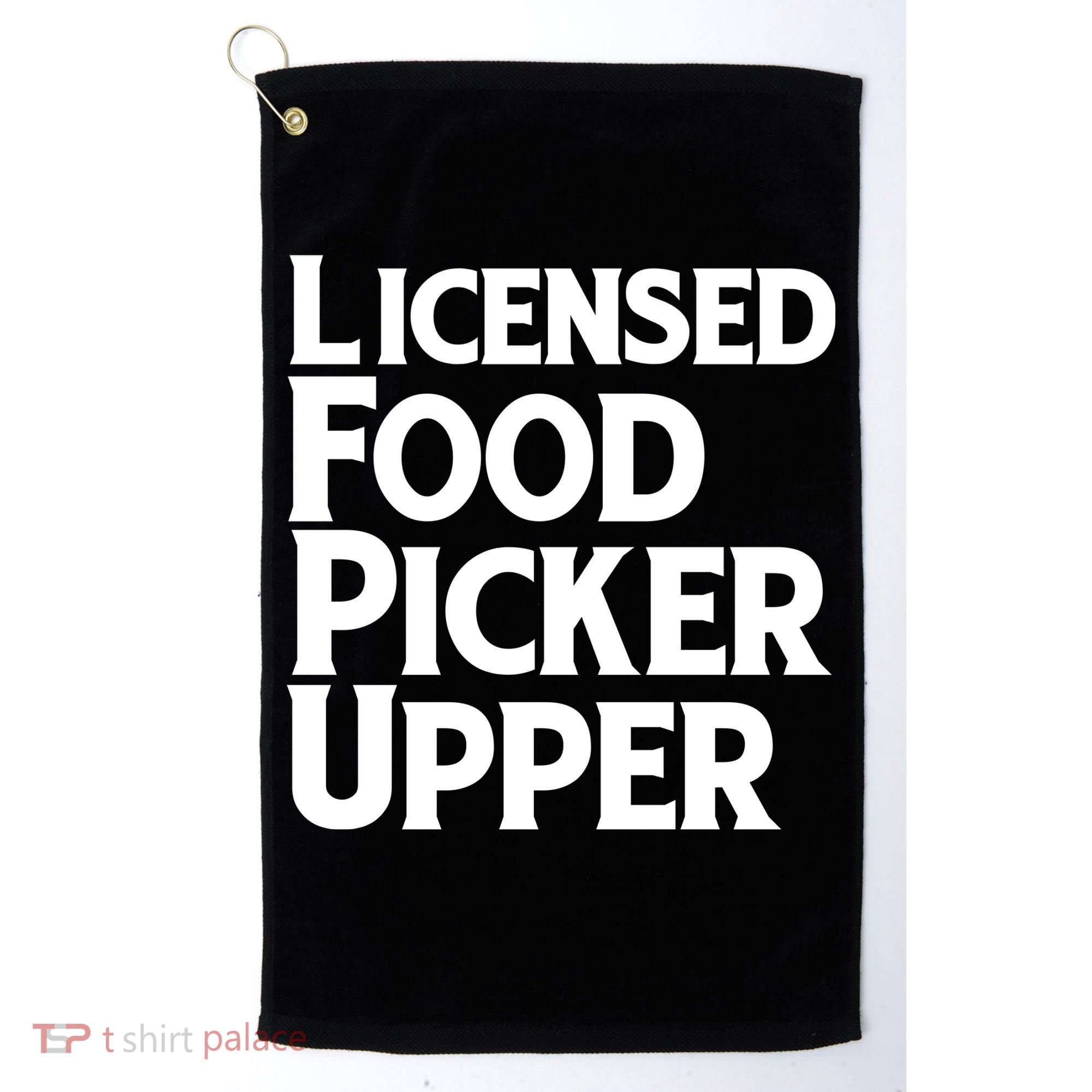 Licensed Food Picker Upper Golf Towel