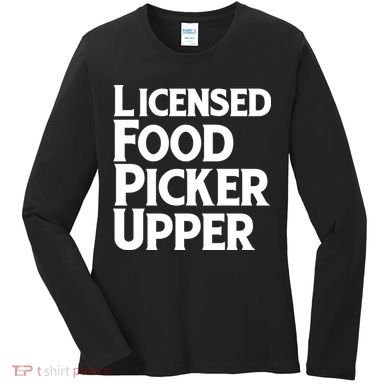 Licensed Food Picker Upper Women's Long Sleeve Shirt