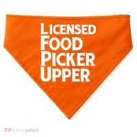 Licensed Food Picker Upper USA-Made Doggie Bandana thumb 0