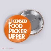 Licensed Food Picker Upper Button thumb 0