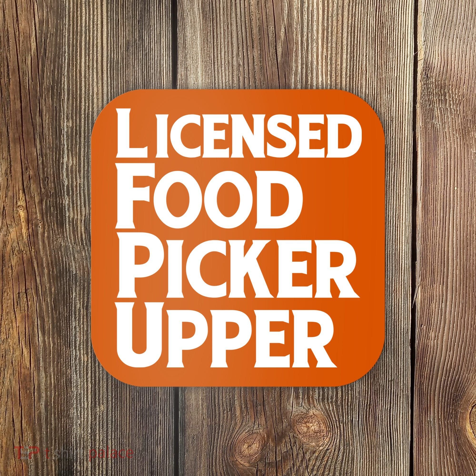 Licensed Food Picker Upper Coaster