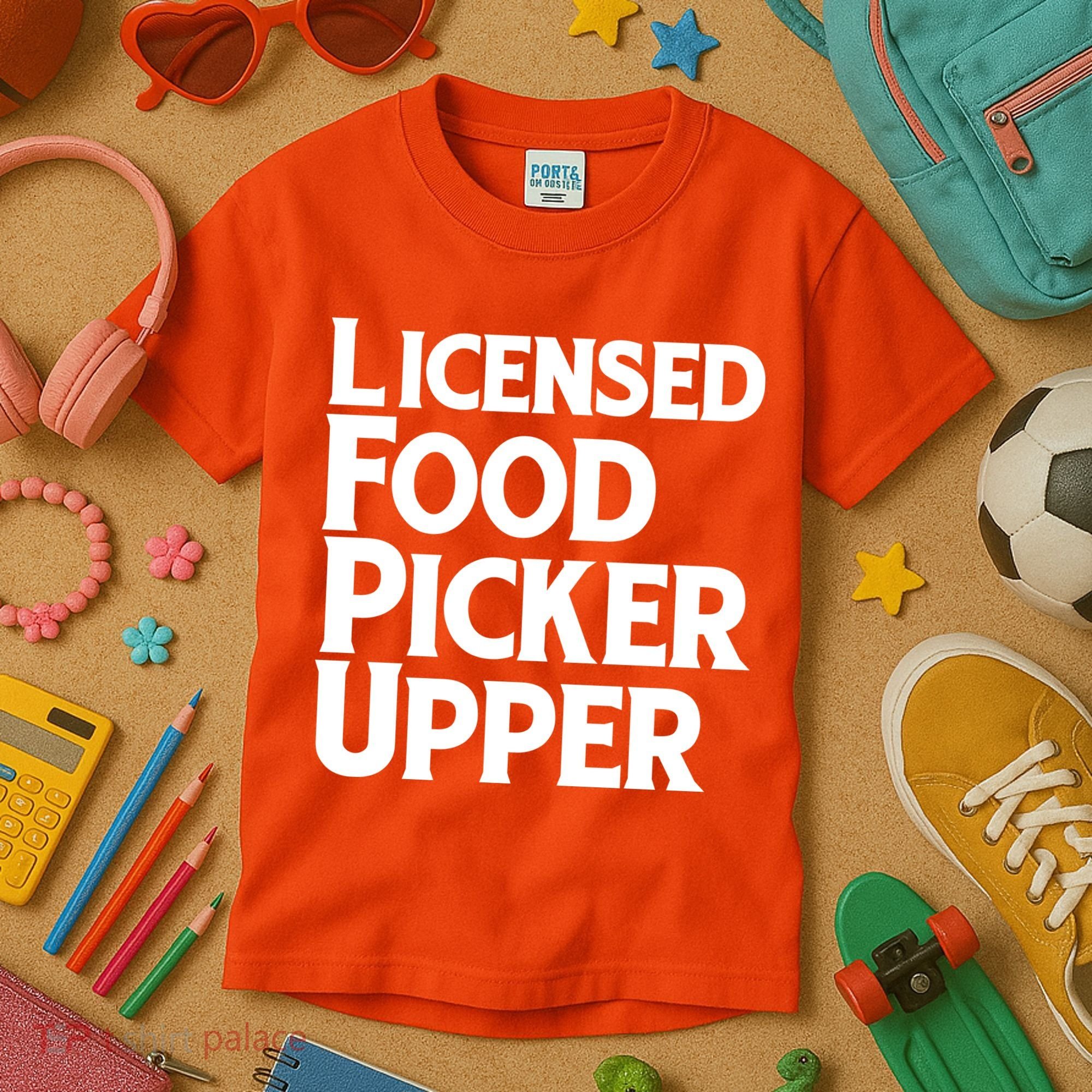 Licensed Food Picker Upper Kids T-Shirt
