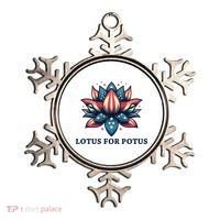 Lotus For Potus Usa Election Red White And Blue Ornament thumb 0