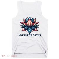 Lotus For Potus Usa Election Red White And Blue Tank Top thumb 0