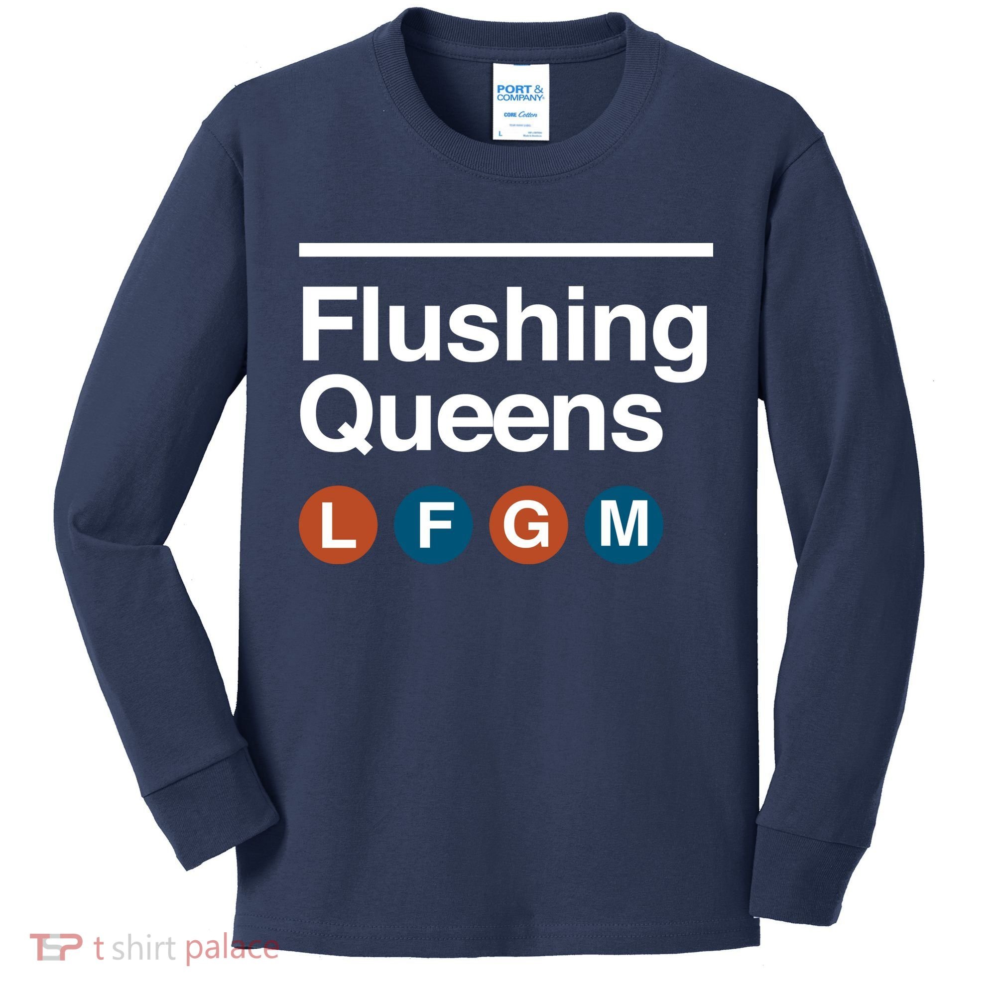 LFGM Flushing Queens Kids Long Sleeve Shirt