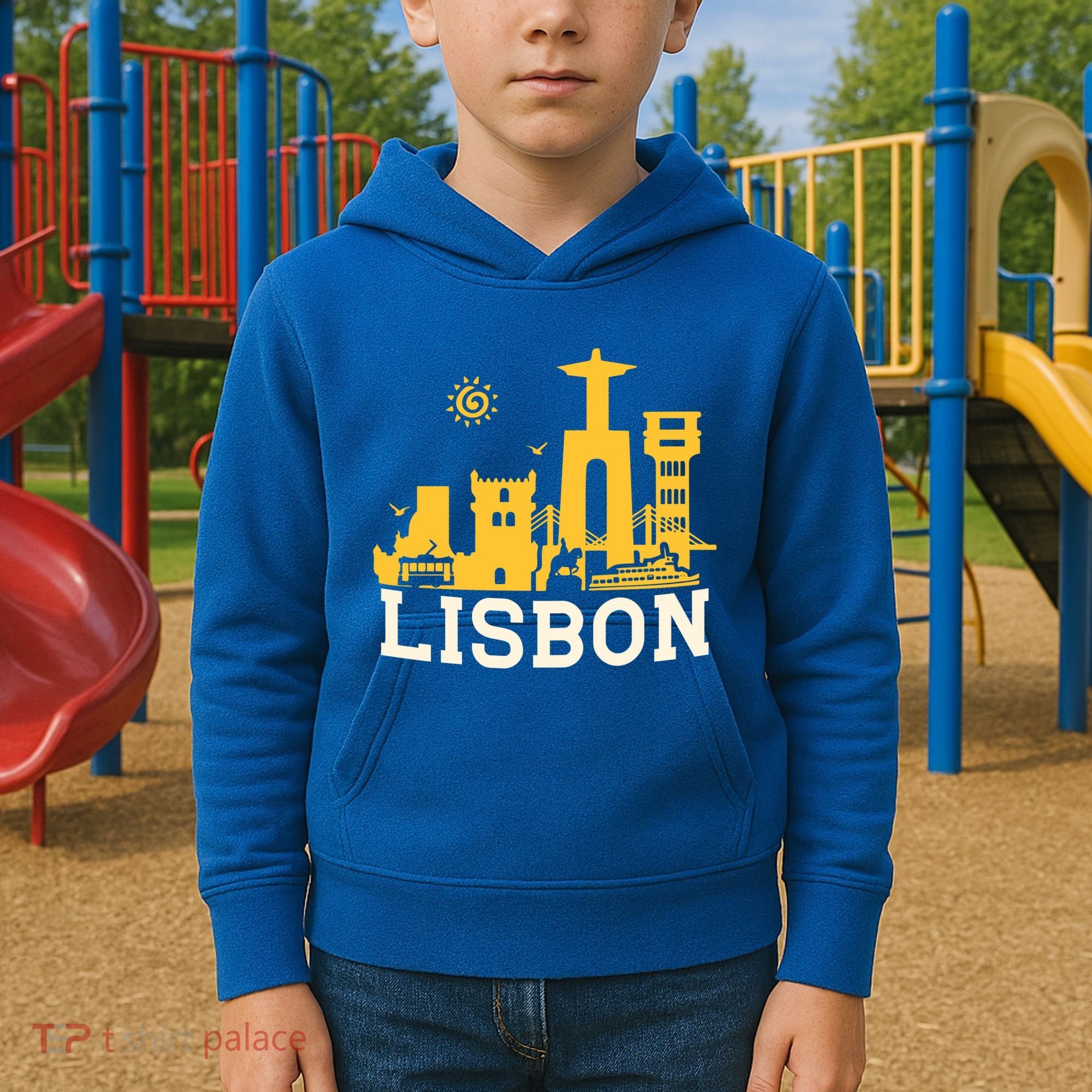 Lisbon Fish Restaurant Portugal Lisboa Portuguese Mom Gift Kids Hoodie