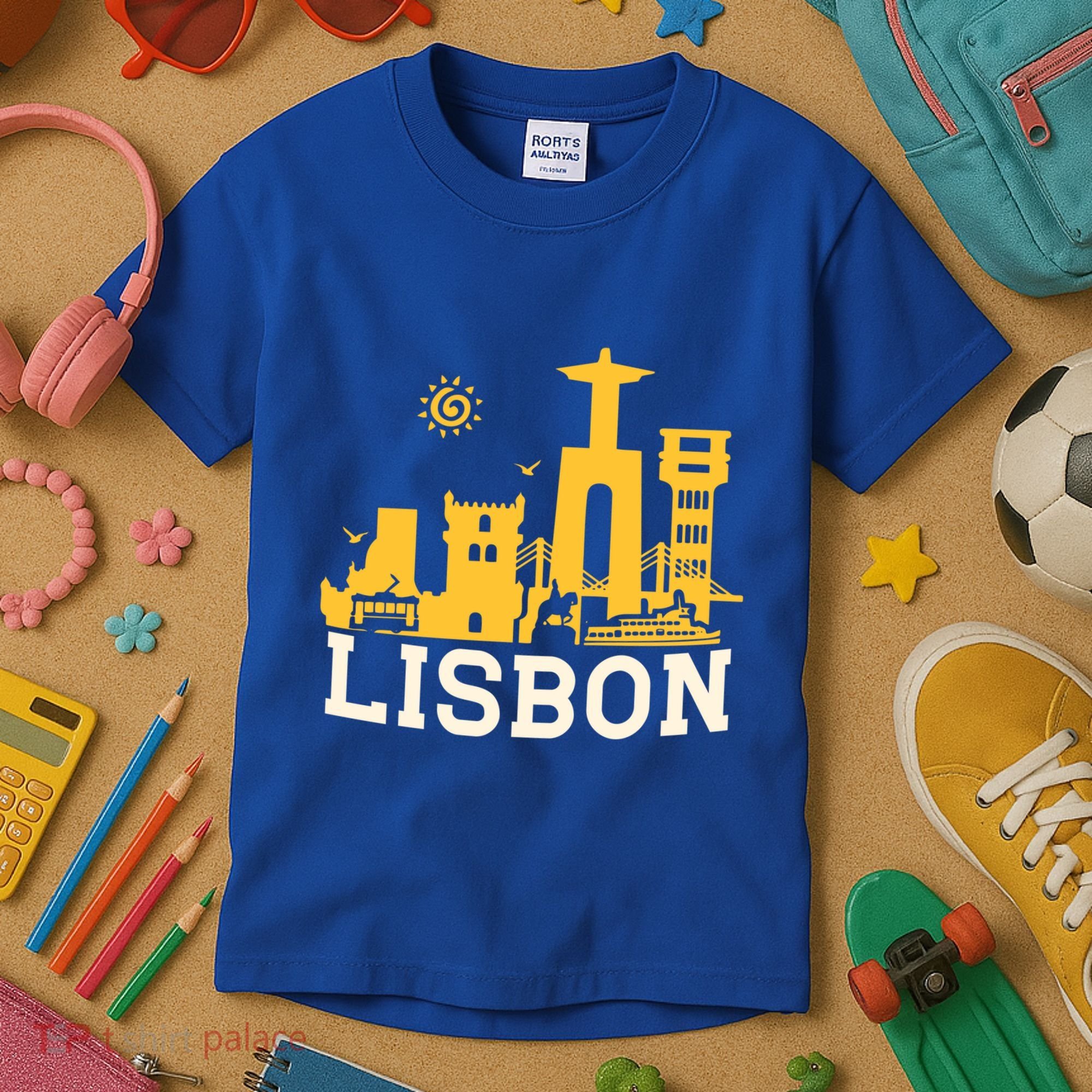 Lisbon Fish Restaurant Portugal Lisboa Portuguese Mom Gift Kids T-Shirt