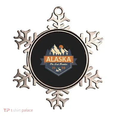 Last Frontier Retro Alaska Ornament