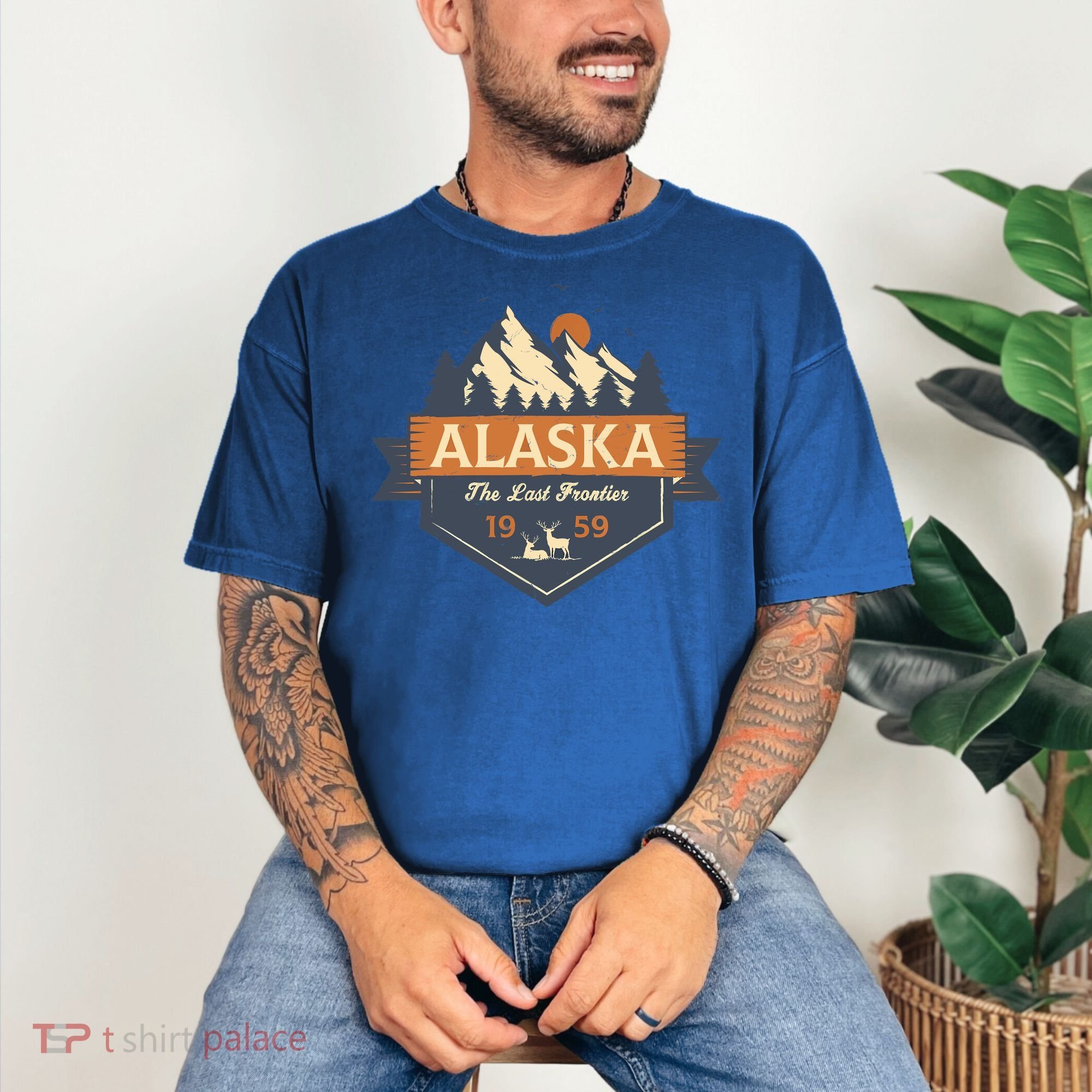 Last Frontier Retro Alaska Comfort Colors T-Shirt