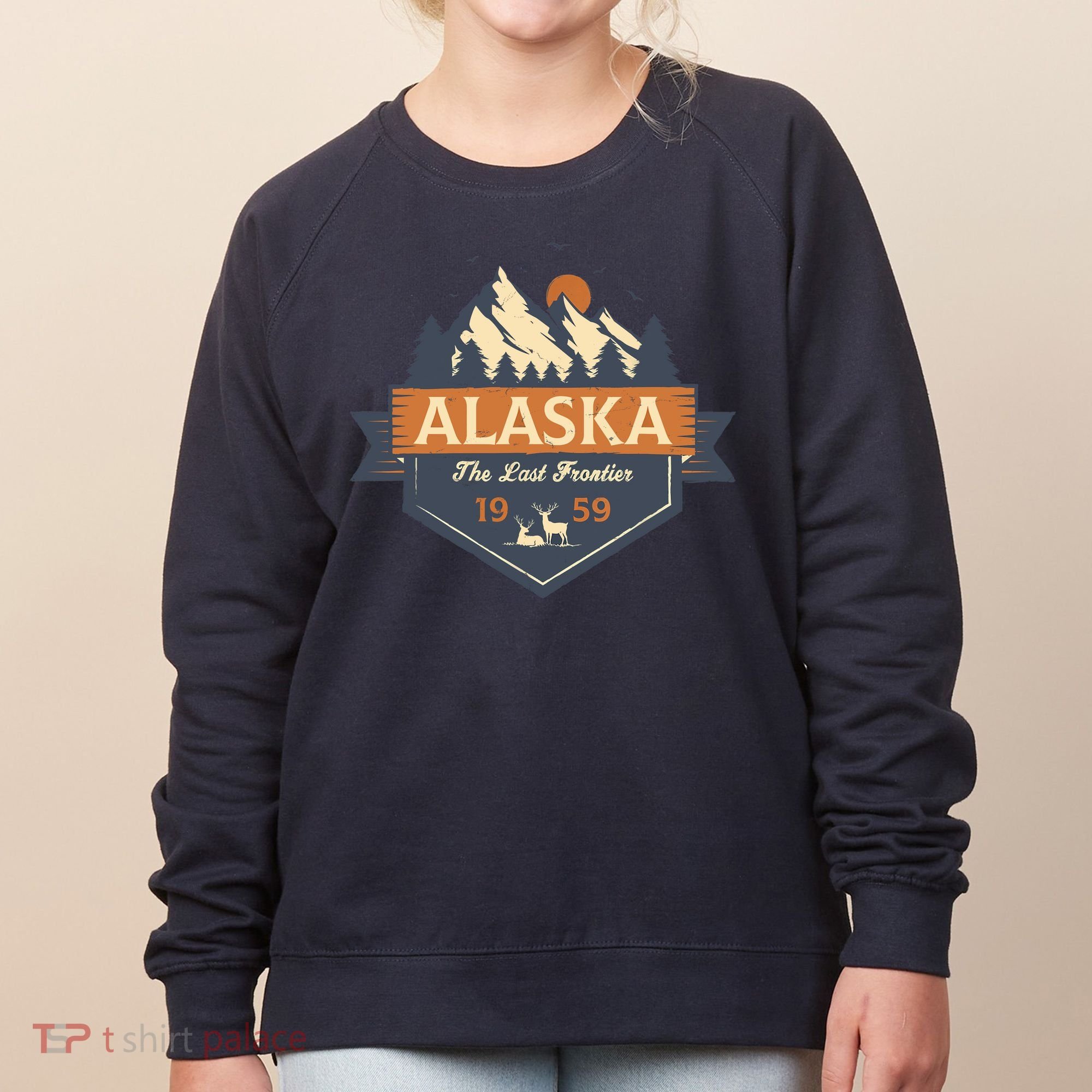 Last Frontier Retro Alaska Women's Sweatshirt
