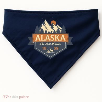 Last Frontier Retro Alaska USA-Made Doggie Bandana