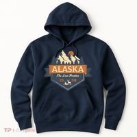Last Frontier Retro Alaska Hoodie thumb 0