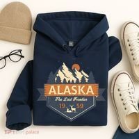Last Frontier Retro Alaska Hoodie thumb 4