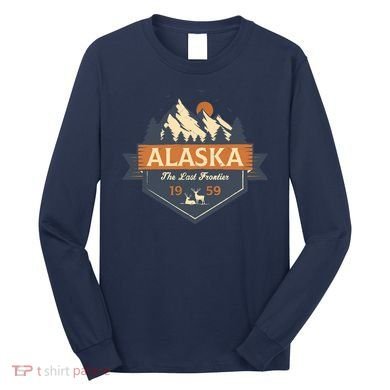 Last Frontier Retro Alaska Long Sleeve Shirt