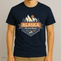 Last Frontier Retro Alaska T-Shirt thumb 3