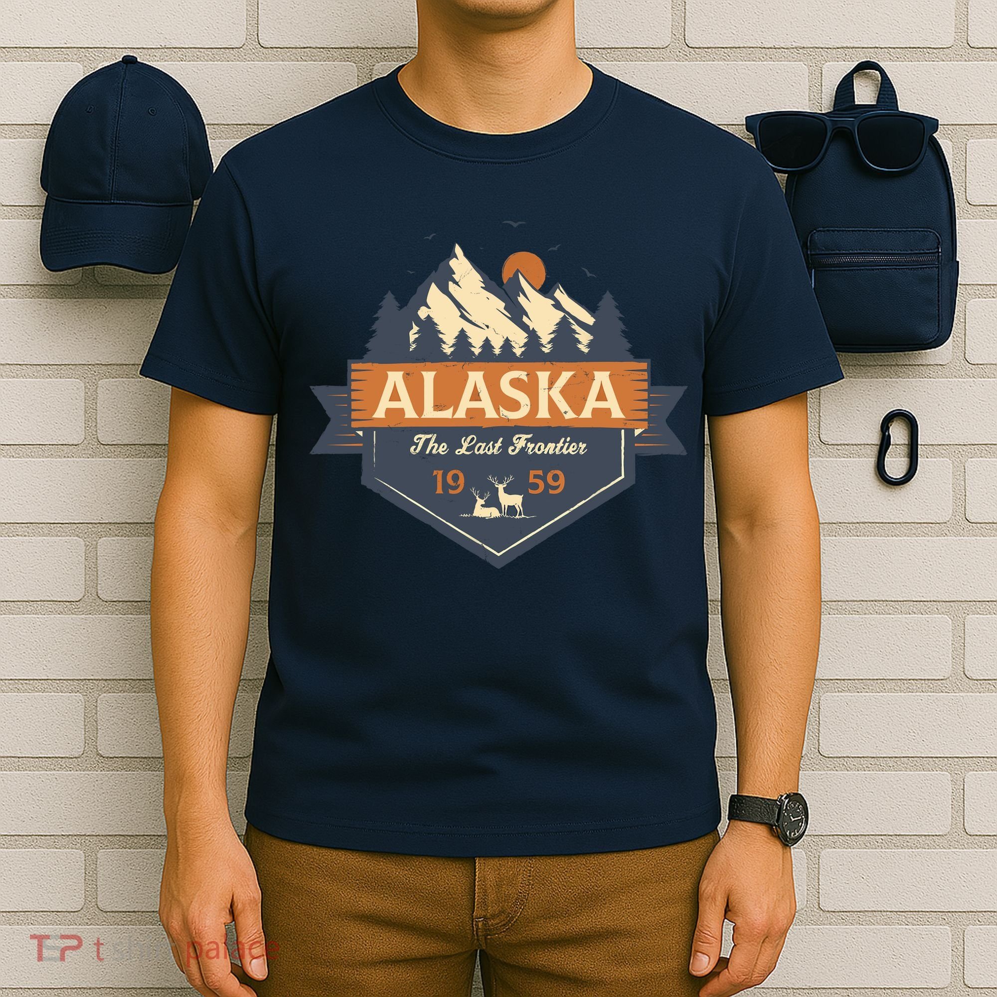 Last Frontier Retro Alaska T-Shirt