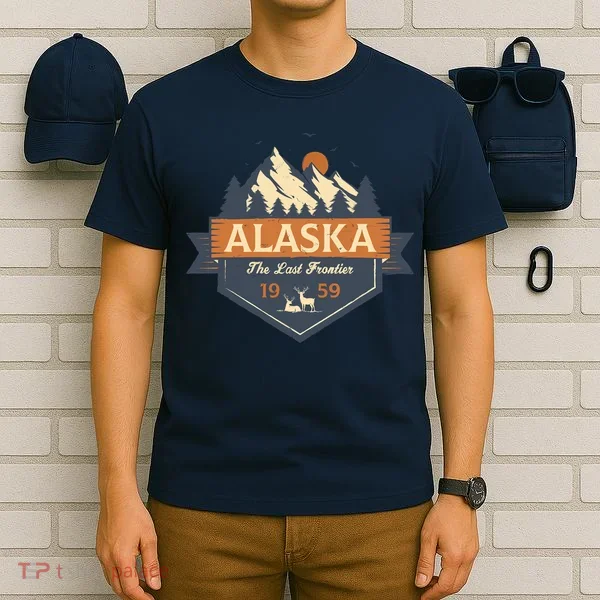 Last Frontier Retro Alaska T-Shirt