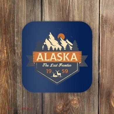 Last Frontier Retro Alaska Coaster
