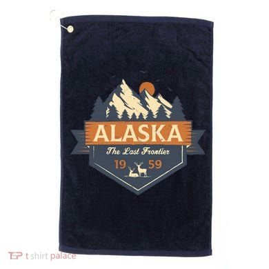 Last Frontier Retro Alaska Golf Towel