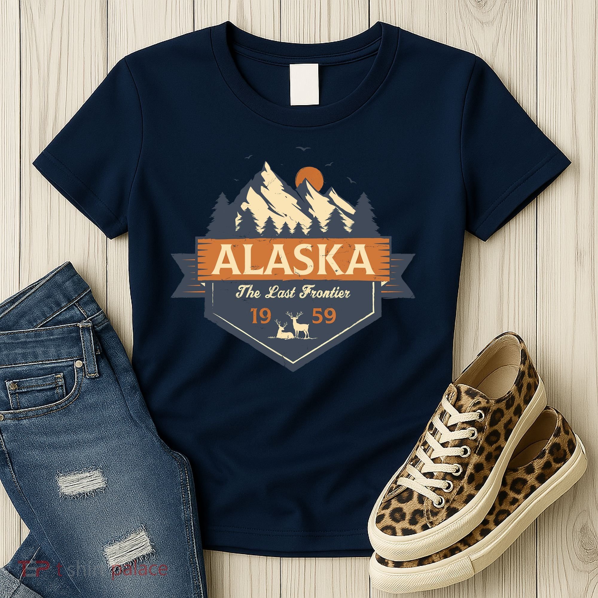 Last Frontier Retro Alaska Women's T-Shirt