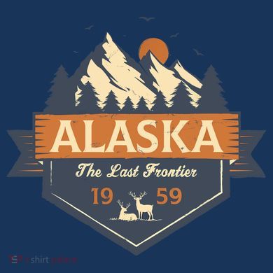 Last Frontier Retro Alaska Kids Long Sleeve Plaid Pajama Set
