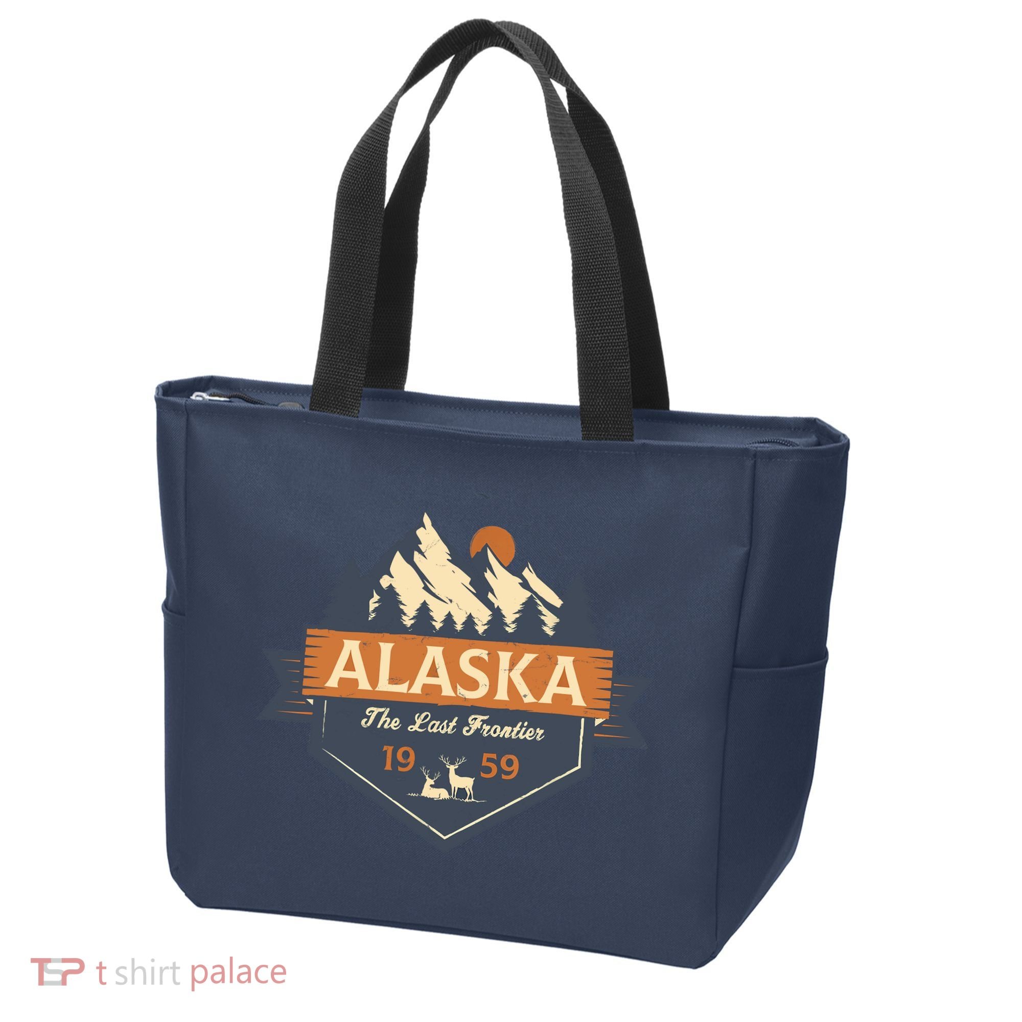 Last Frontier Retro Alaska Tote Bag