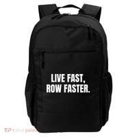 Live Fast, Row Faster Rowing Crew Team Backpack thumb 0