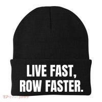 Live Fast, Row Faster Rowing Crew Team Beanie thumb 0