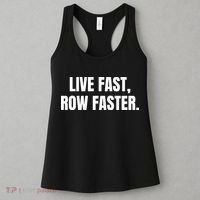 Live Fast, Row Faster Rowing Crew Team Women's Tank Top thumb 3