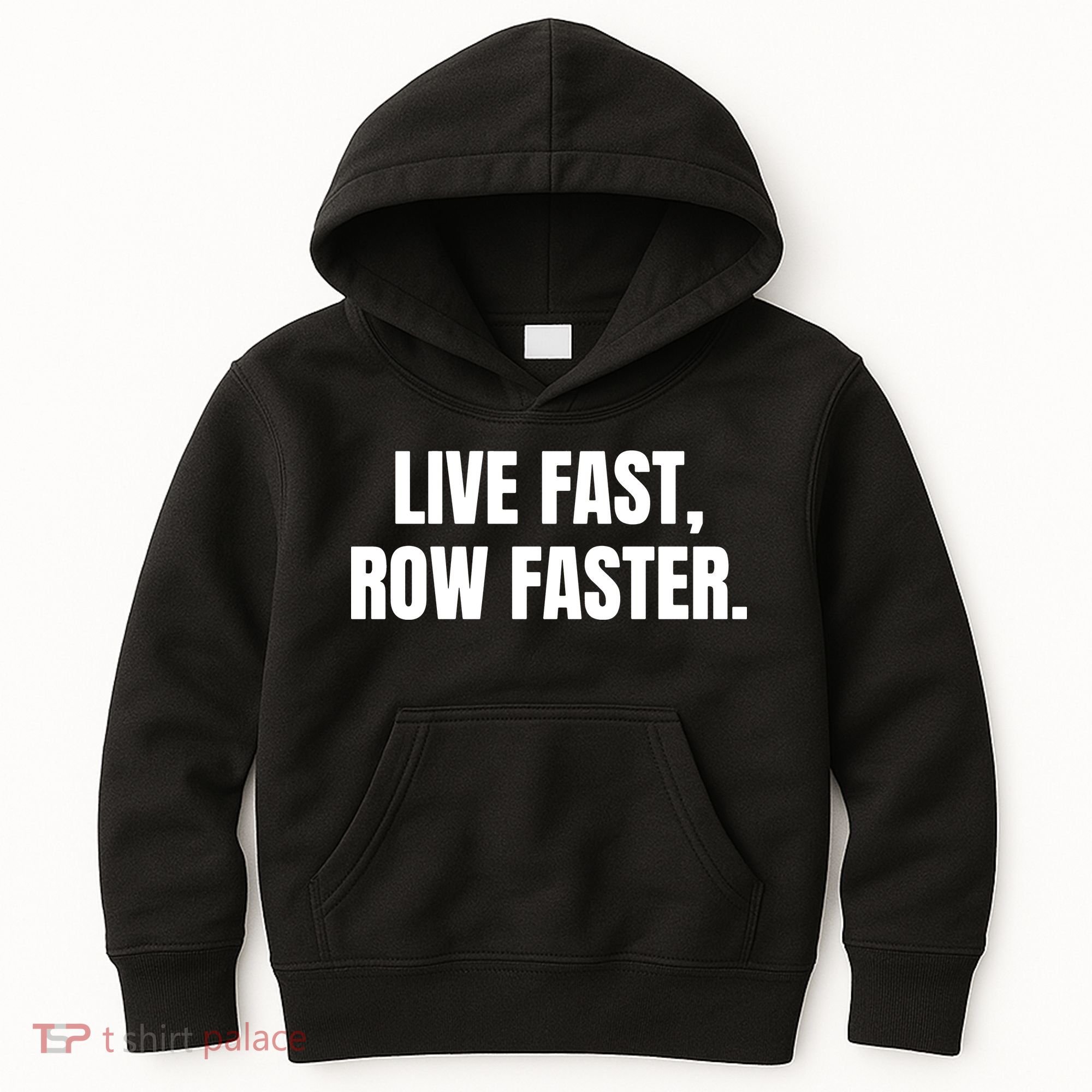 Live Fast, Row Faster Rowing Crew Team Kids Hoodie