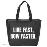 Live Fast, Row Faster Rowing Crew Team Tote Bag thumb 0