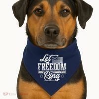 Let Freedom Ring Established 1776 USA-Made Doggie Bandana thumb 1
