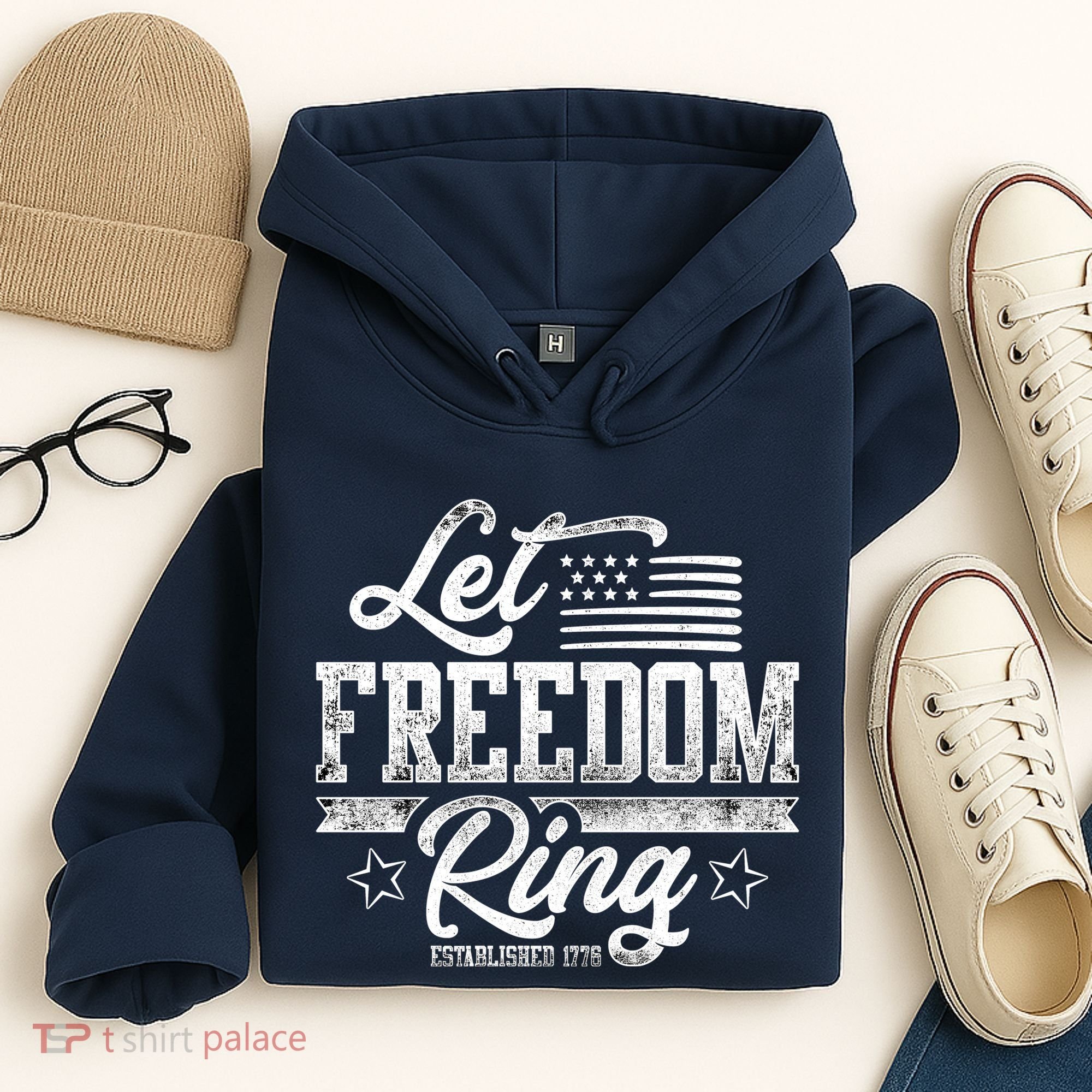 Let Freedom Ring Established 1776 Hoodie