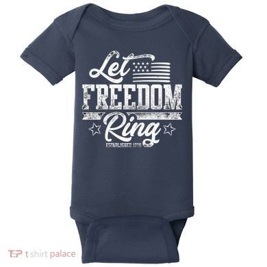 Let Freedom Ring Established 1776 Baby Bodysuit