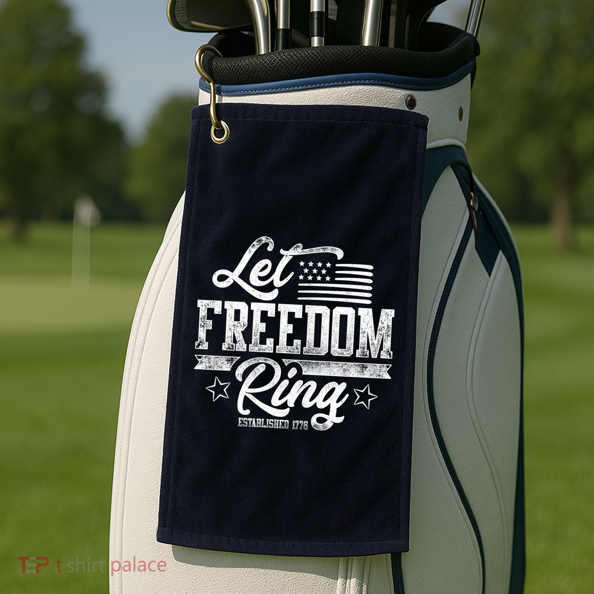Let Freedom Ring Established 1776 Golf Towel