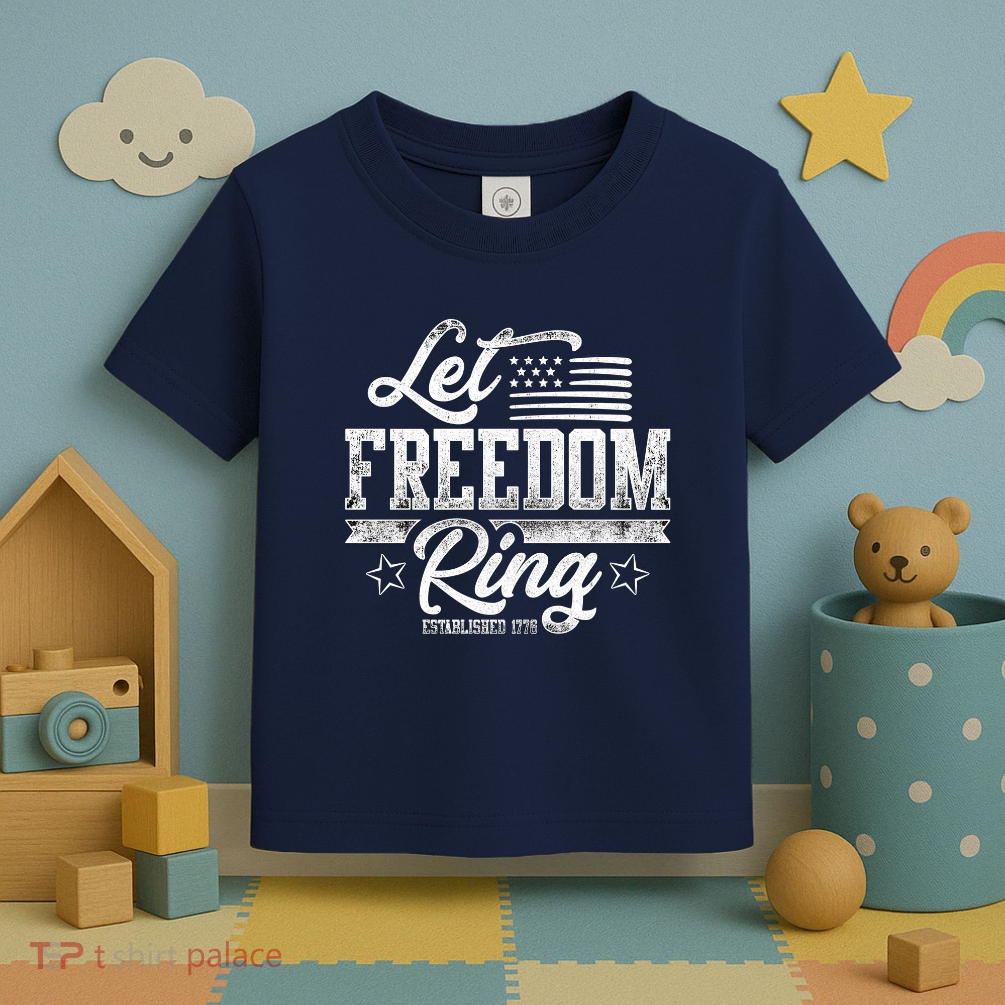 Let Freedom Ring Established 1776 Toddler T-Shirt