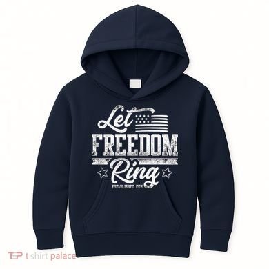 Let Freedom Ring Established 1776 Kids Hoodie