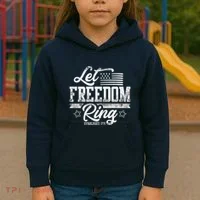 Let Freedom Ring Established 1776 Kids Hoodie thumb 3