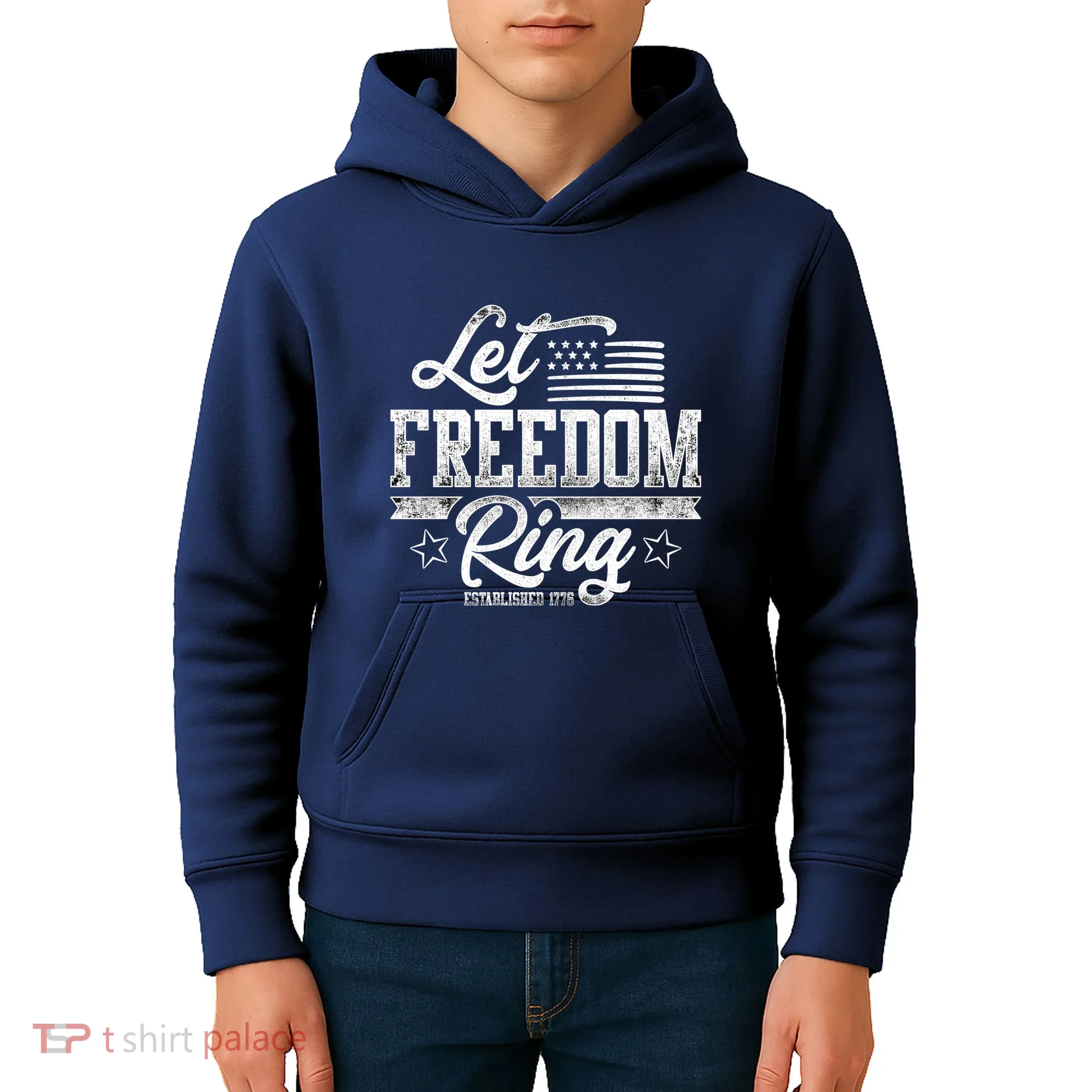 Let Freedom Ring Established 1776 Kids Hoodie