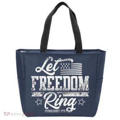 Let Freedom Ring Established 1776 Tote Bag