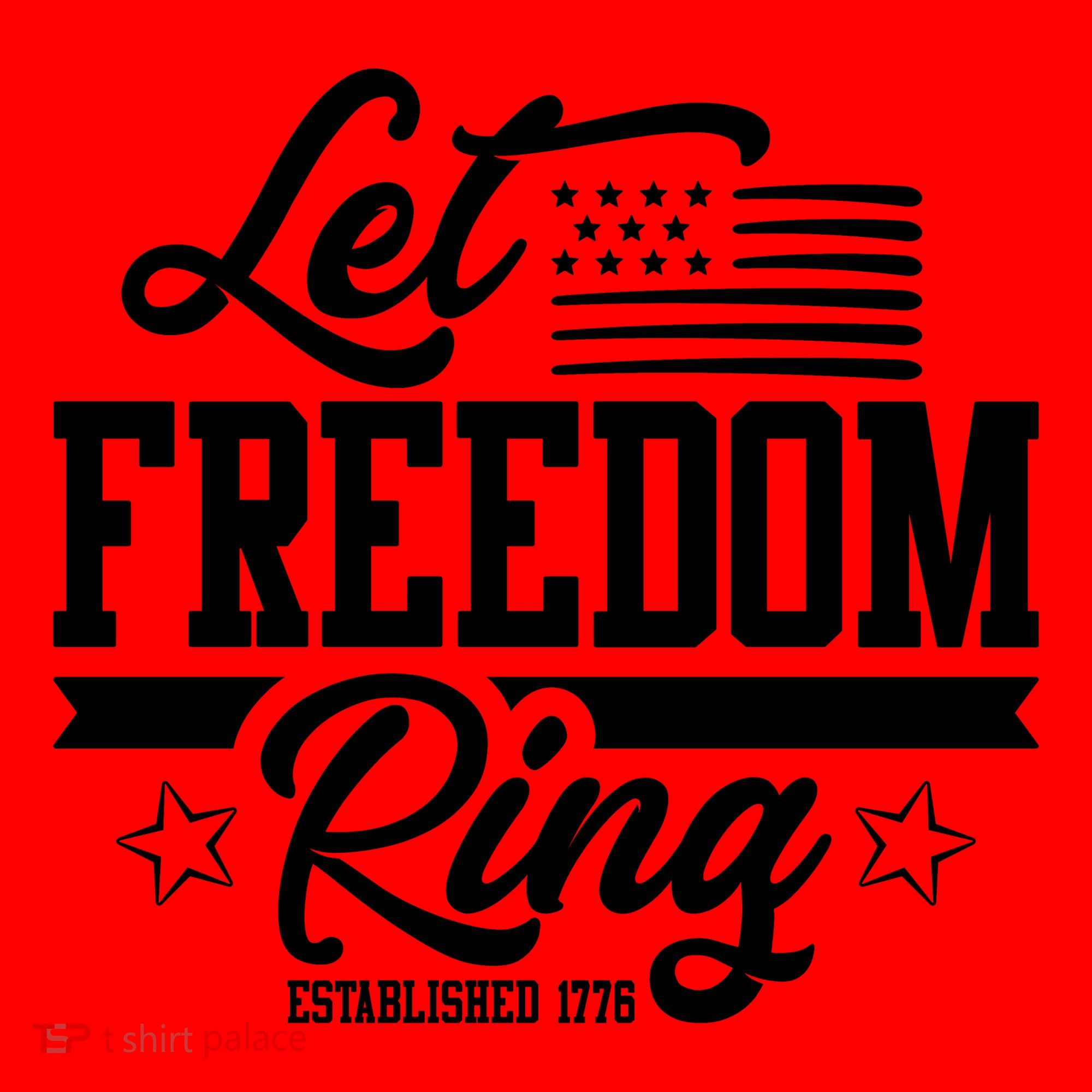 Let Freedom Ring Established 1776 Santa Hat