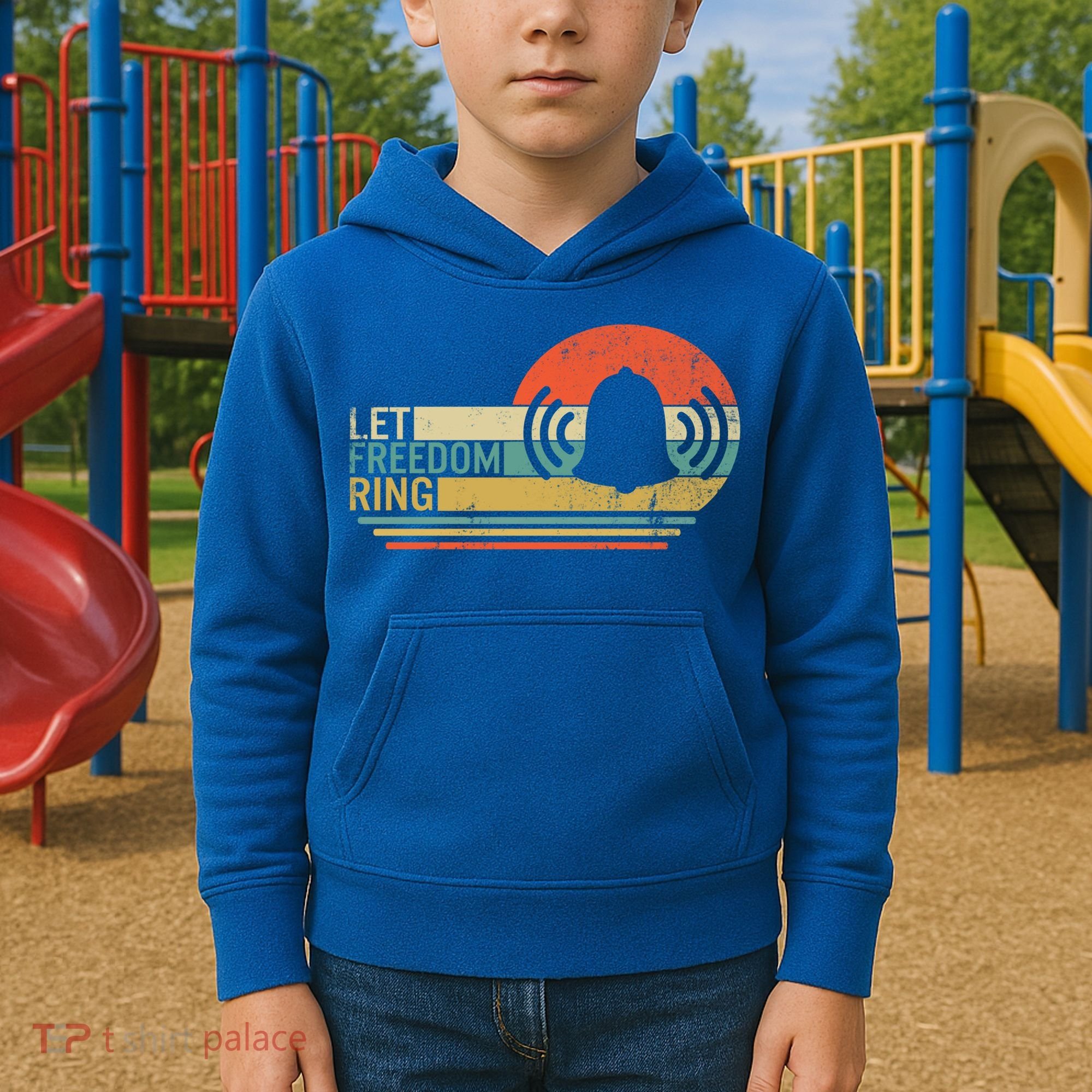 Let Freedom Ring Martin Luther King Mlk Day Independence Day Cute Gift Kids Hoodie